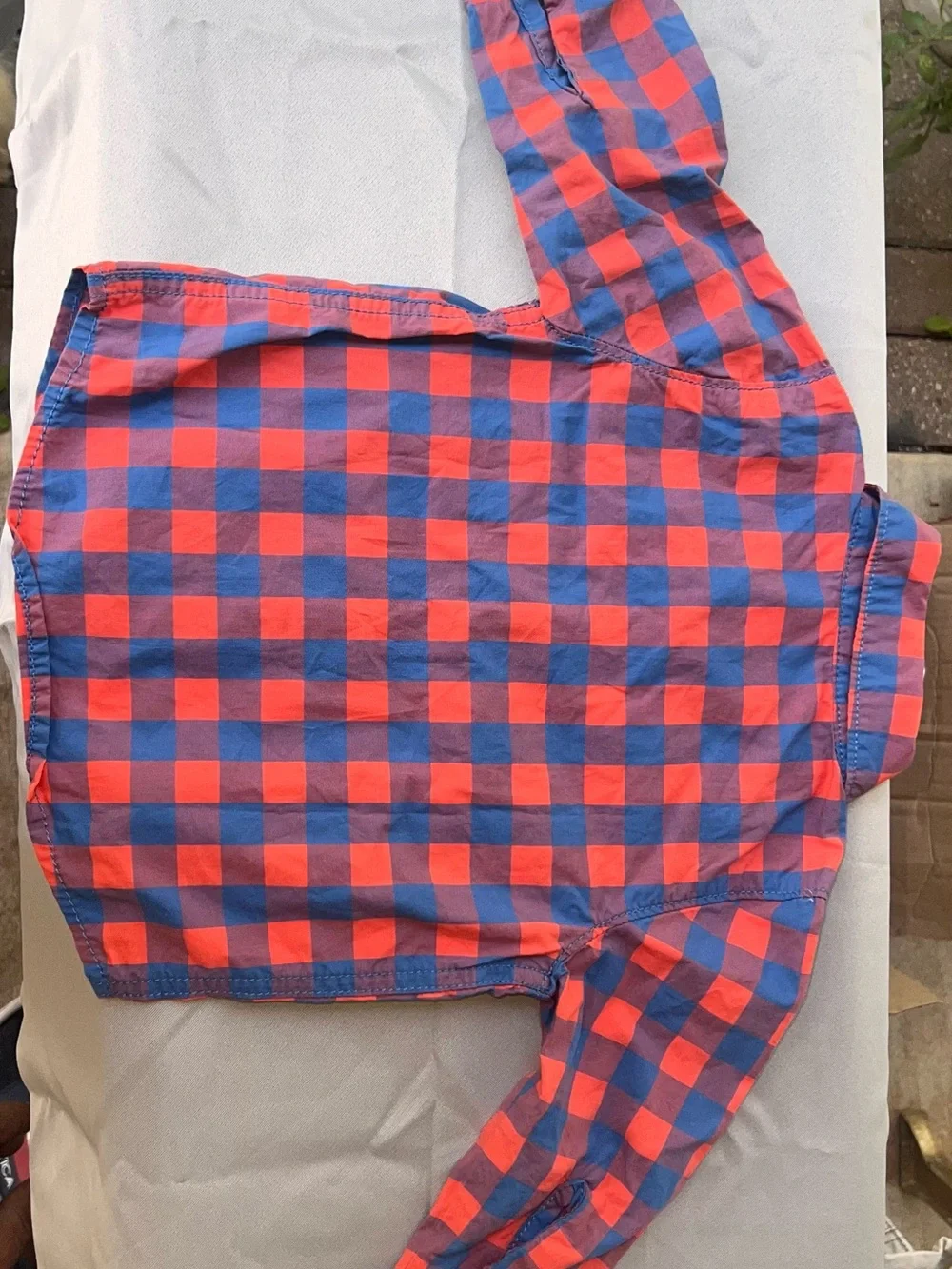 Cat & Jack Pastel Plaid Button-Up Baby Onesie - Mint Pink Yellow Navy